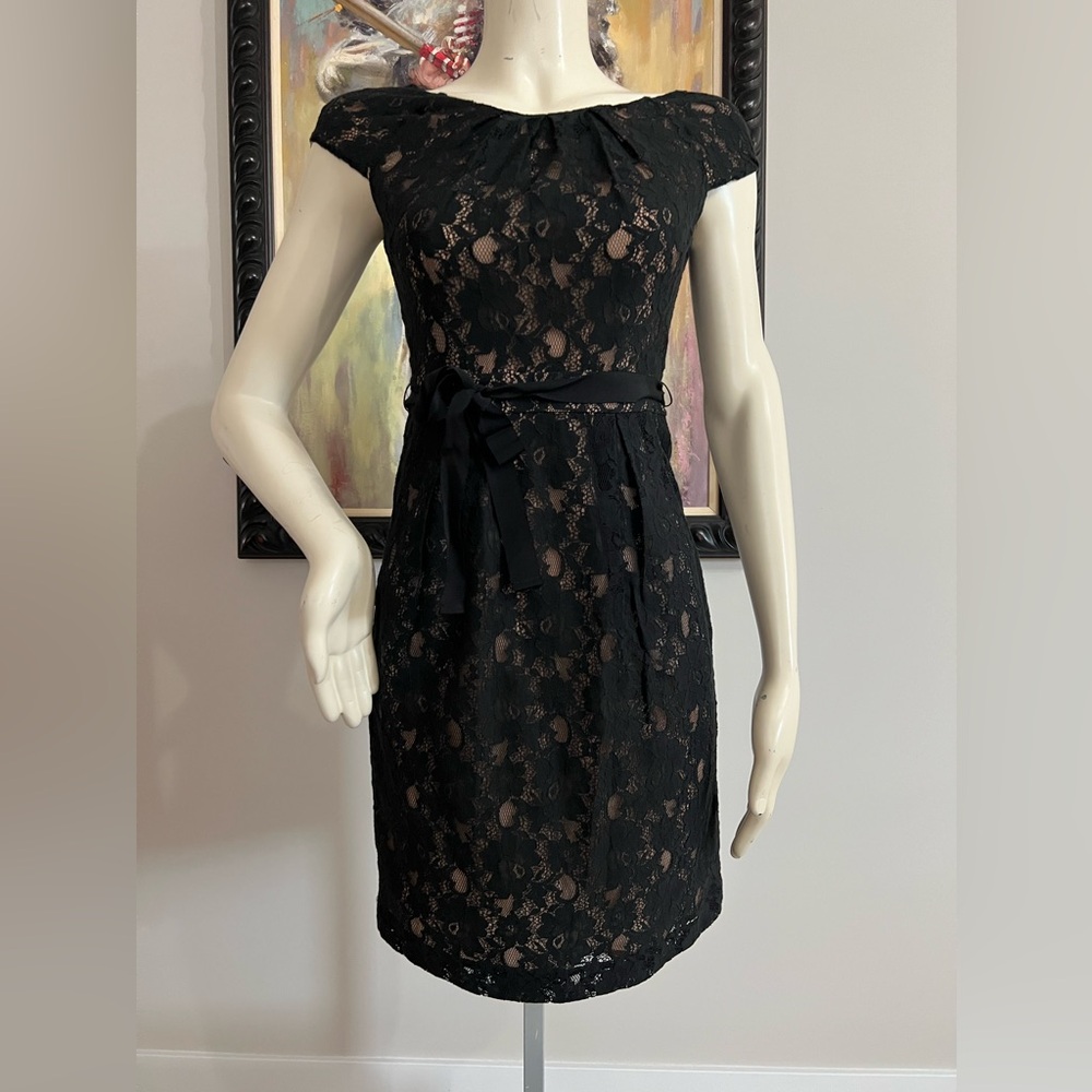 BCBGMaxAzria Black Lace Dress